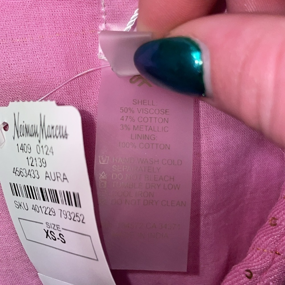 PQ Swim Rainbow Colorblock Maxi Dress Beach Coverup XS/S NWT - Picture 11 of 12